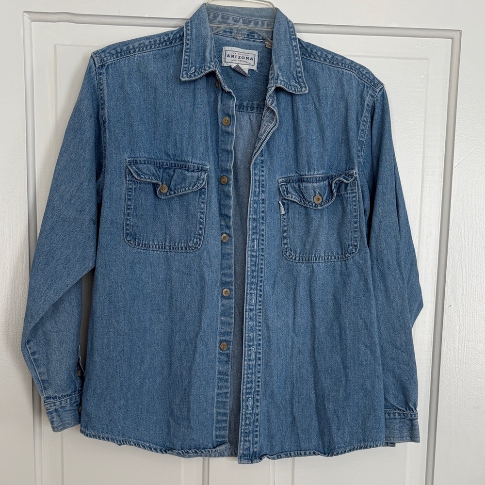 Arizona‎ Jean Company Blue Denim Shirt